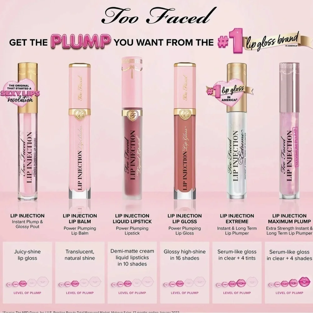 Too Faced Lip Injection Power Plumping Hydrating Lip Gloss-Secure The Bag